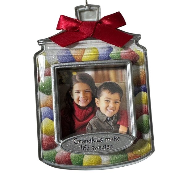 Hallmark Keepsake Ornament Grandkids Make Life Sweeter Photo Holder Gumdrops New - Picture 1 of 7